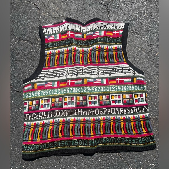 Vintage CROSSINGS 100% cotton teacher school vest medium - Picture 2 of 7